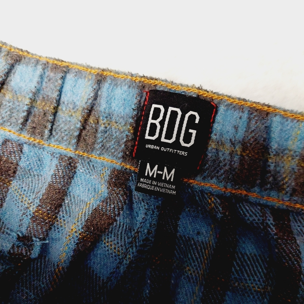 NEW BDG Urban Outfitters Half Plaid Half Jean Pants P6243 - Picture 7 of 9